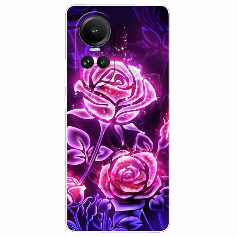 Чехол для Oppo Reno 10 5G CPH2531 Силиконовый Расписной Кот Животные ТПУ Мягкий Мраморный Coque для Oppo Reno10 Pro 5G CPH2525 Чехол для Телефона