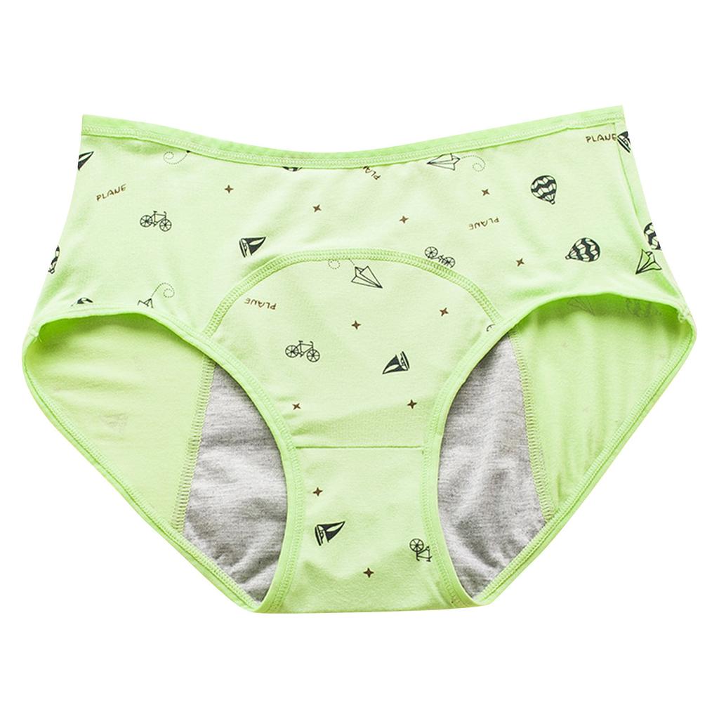 Подростковые менструальные трусики со средней талией Женские трусики с широкими бедрами