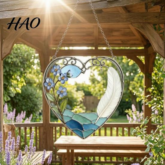 Exquisite Crystal Effect Ornament Sea Glass Style Acrylic Suncatcher, Colorful Light Catching Hanging Ornament, Decorative Creative Gift for