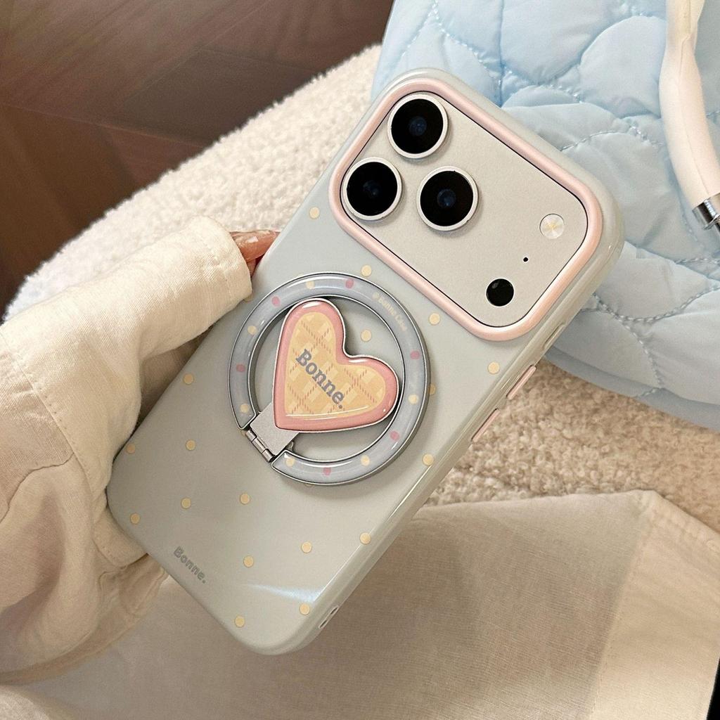 Креативный магнитный чехол для телефона в горошек для iPhone 16, iPhone 17 и iPhone 17 Pro Max