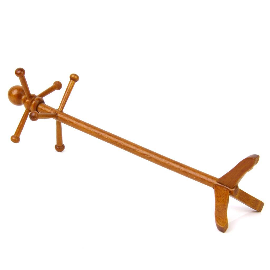 1/12 Классический кукольный домик Миниатюрная мебель Украшение дома Дерево для одежды Около 13,5 см