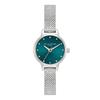 Авторизованный дистрибьютор Olivia Burton Watch Ladies OB16MN13 Classics Mini Dial Teal Sunray Silver Boucle Mesh [OLIVIA BURTON]