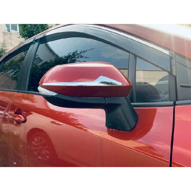 For Toyota Aqua XP210 Car Accessories ABS Chrome Door Side Mirror Cover Trim Rear View Cap Overlay Molding Garnish
