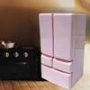 Dollhouse Mini Refrigerator Furniture 1/12 Scale Double Door for Kitchen
