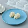 3D Rabbit Soap Mold Silicone Mould DIY Candle Mold Mould Molds Tools Dessert Pudding Making Cak M3N7