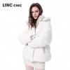 Женская короткая утолщенная пуховая куртка-пуховик Jinyujie