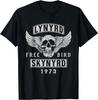 Футболка с черепом Free Bird 1973 Подарок Унисекс Футболка
