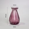 Прозрачная ваза-оригами в форме тыквы с ромбовидным узором для композиций из живых цветов