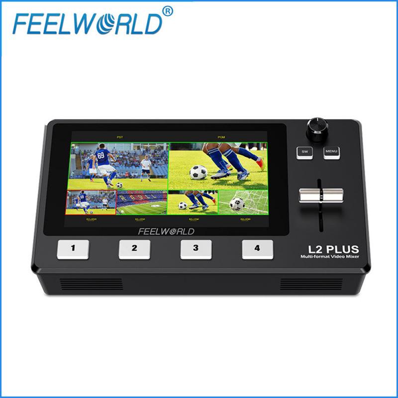 FEELWORLD L2 PLUS Многокамерный видеомикшер с управлением хромакеем и прямым USB-подключением PTZ-камер.