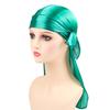 2 шт. шелковистый Durag для мужчин и женщин длинный хвост Durag Wave головные повязки на шею атласный Doo Durag с широкими ремнями