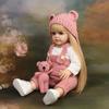 55cm Soft Silicone Full Body Vinyl Toy Reborn Toddler Girl Doll Betty Lifelike Newborn Baby Wig Hair Gifts for Children Toys