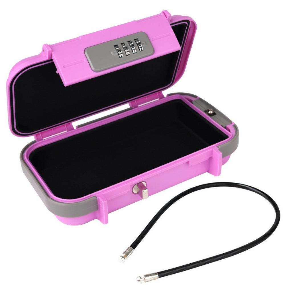 Замок безопасности Дорожный сейф с съемной кабельной ручкой Коробка для хранения паролей Путешествие