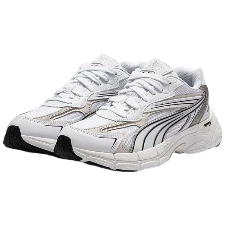 Puma Teveris Nitro Noughties Унисекс Белый Серый Низкие Повседневные Кроссовки 388920-03