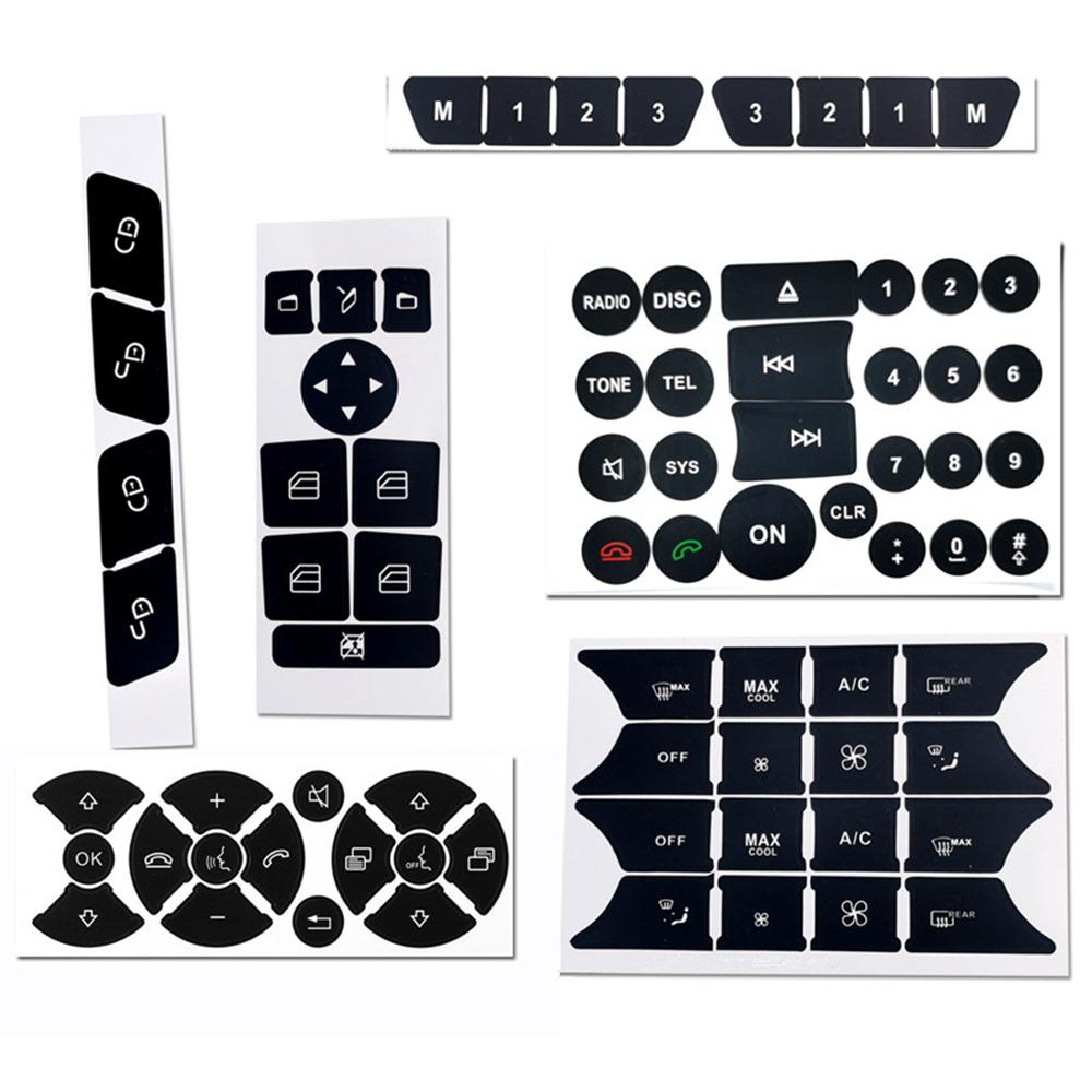 Наклейки для ремонта дверных рулей, оконных радиокнопок кондиционера для Mercedes-Benz 2007-2014