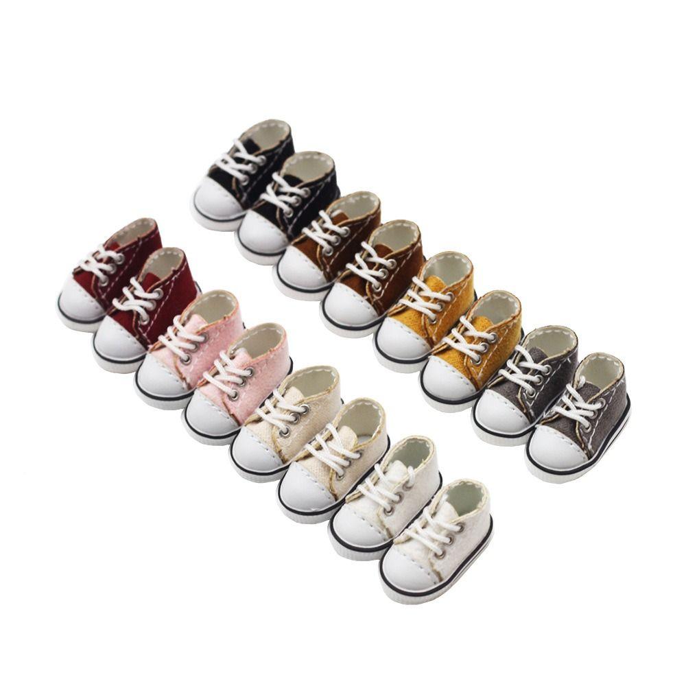1 пара шнурованные Ob11 холщовые кукольные туфли спортивная обувь одежда для кукол обувь Blythe кукла игрушка