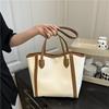 Simple, Fashionable, Retro, Large-capacity Commuting, Simple Summer New Solid-color One-shoulder Portable Tote Bag for Women