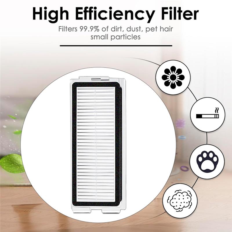 A78E-Replacement Hepa Filters For JONR P20 PRO/T5 Pro Robot Vacuum Cleaners-Washable Filter Accessories 6PCS