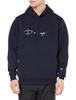 Parka Long Sleeve Stretch Thermal Script Logo Hoodie Jacket Sports Navy M [Champion] WRAP-AIR Men's C3-YS102