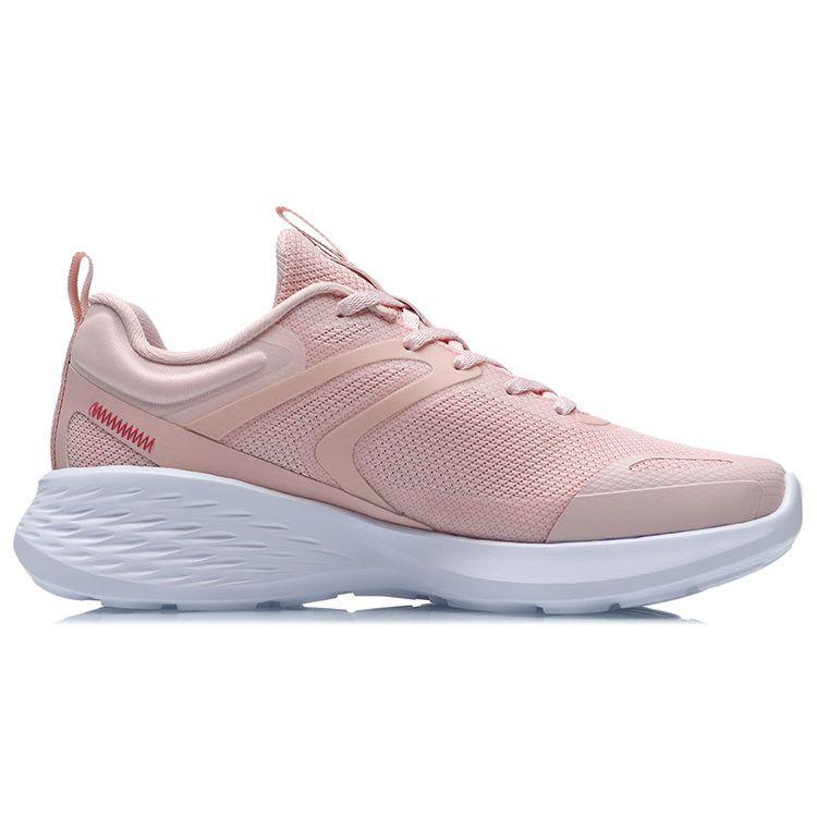 Li-Ning Легкие амортизирующие кроссовки с низким верхом женские кроссовки персиково-розовые ARHR064-5