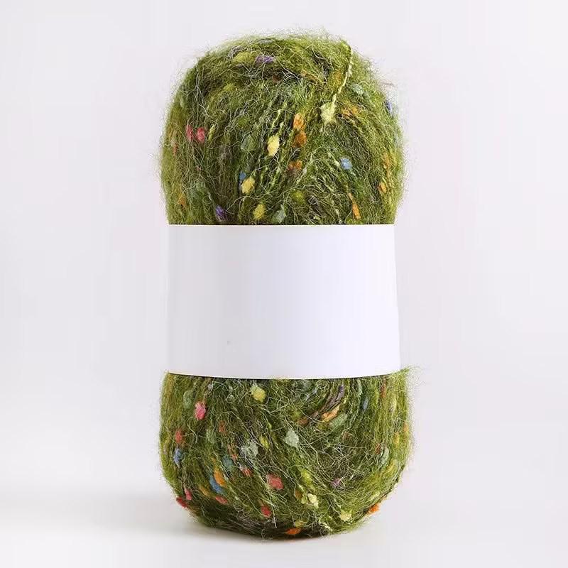 Цветная мохеровая пряжа ручной работы для самостоятельного изготовления шарфов, шапок, сумок и кукол