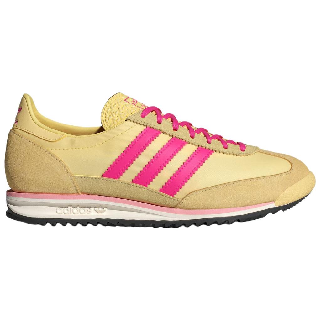 adidas SL72 OG Почти Желтый Шокирующий Розовый Женские Кроссовки Кремовый Основной Черный JQ6416