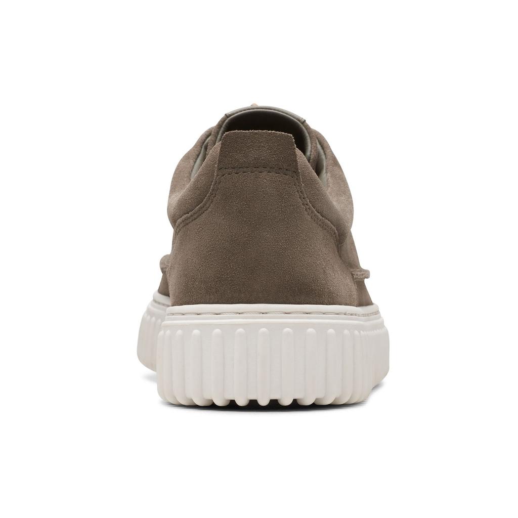 Clarks Двухслойные кожаные ретро-кроссовки с низким верхом Мужские кроссовки Серый 261739547