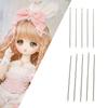 Sonew 10 Pieces Doll Hair Rerooting Tool, Stainless Steel Doll Rehairing Needles Tool Wig Accessories Supplies