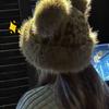 Winter Hat Retro Style Leopard Print Plush Trim Windproof Hat Bear Ear Decor Thickened Warm Women Hat