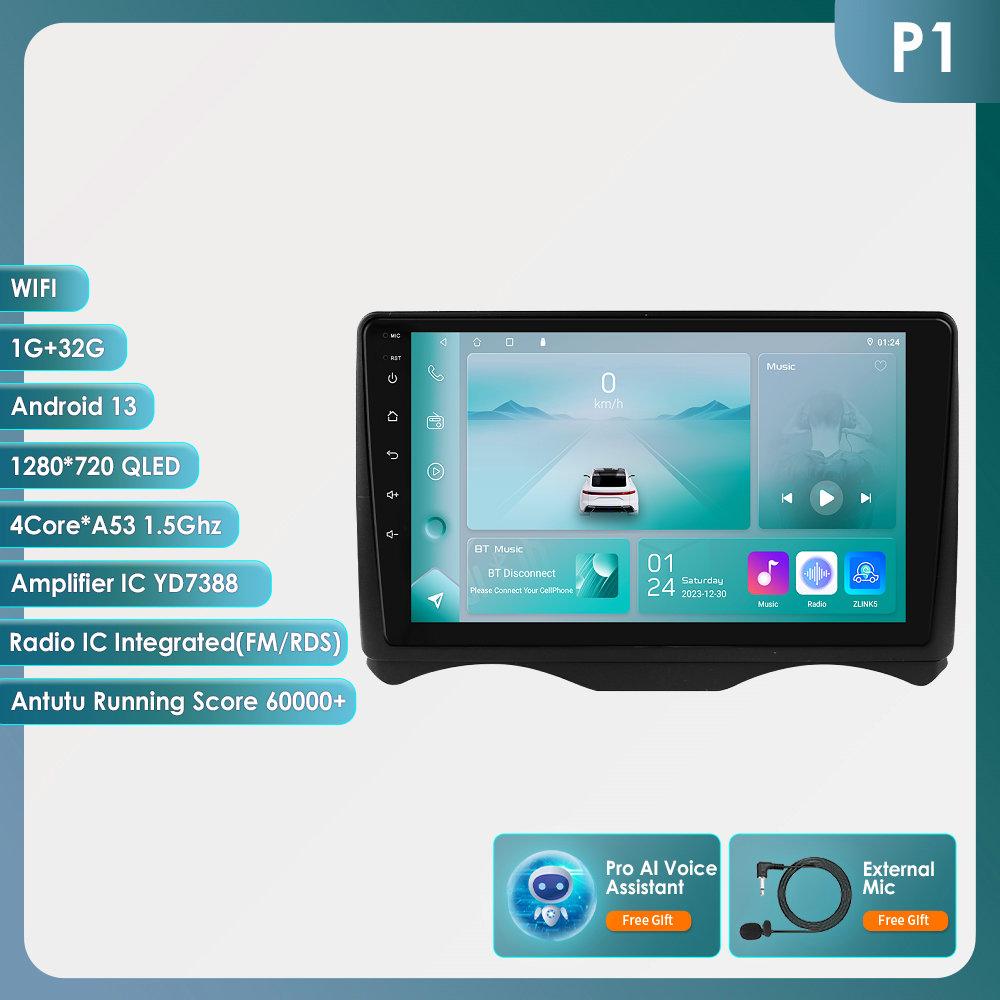 OSSURET Carplay 4G 2Din Android 13 автомобильное радио для Citroen C2 2002 - 2006 Citroen C3 мультимедийный видеоплеер интеллектуальный экран GPS DSP WIFI Авторадио