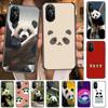 Super Cute Panda Clear Phone Case For Huawei Honor 20 10 9 8A 7 5T X Pro Lite 5G Black Etui Coque Hoesjes Comic Fash Design