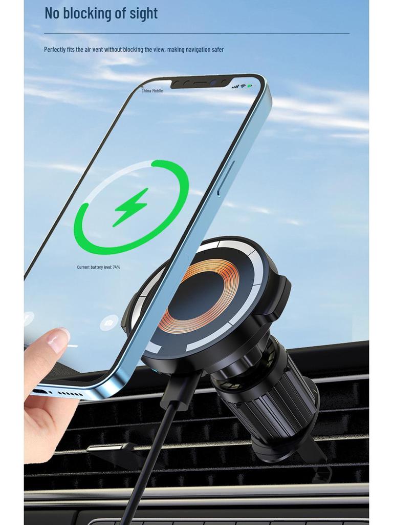 Universal Magnetic Wireless Car Charger & Phone Holder