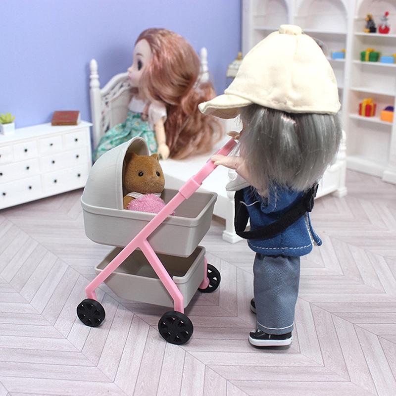 1:12 кукольных детских колясок, имитация мини-люльки для малышей, декор для коляски, аксессуары, игрушки