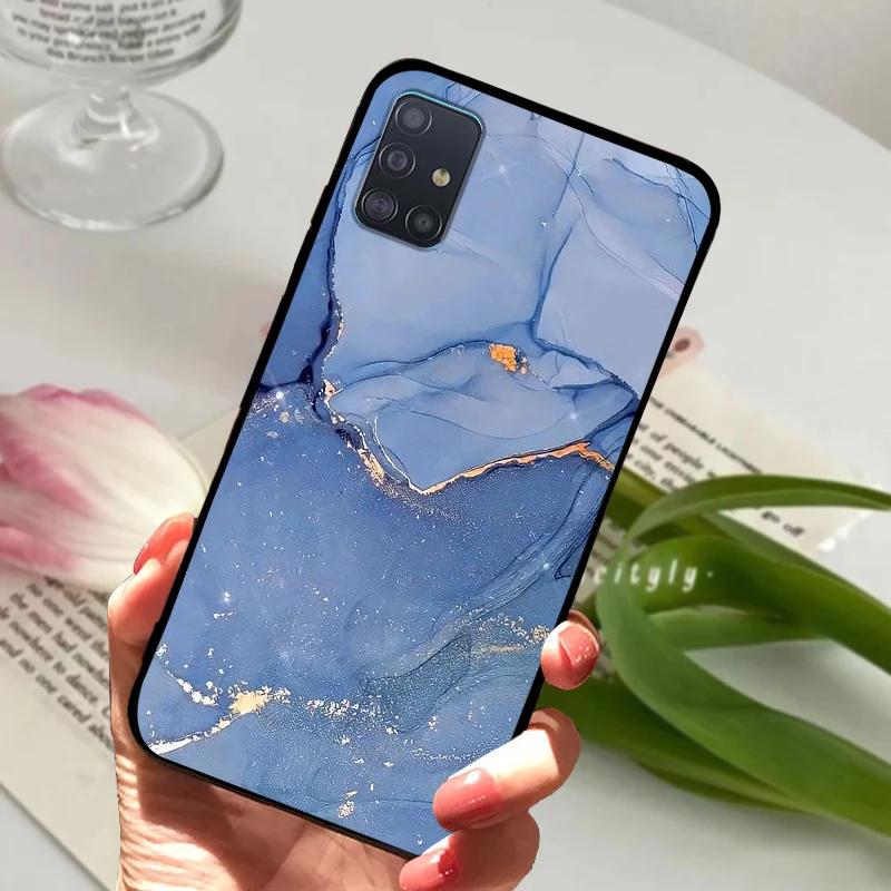 Чехол для Samsung A71 4G 5G Мягкий Силикон ТПУ Задняя крышка телефона Для Samsung Galaxy A Quantum Чехлы A716N Ударопрочный Бампер Fundas