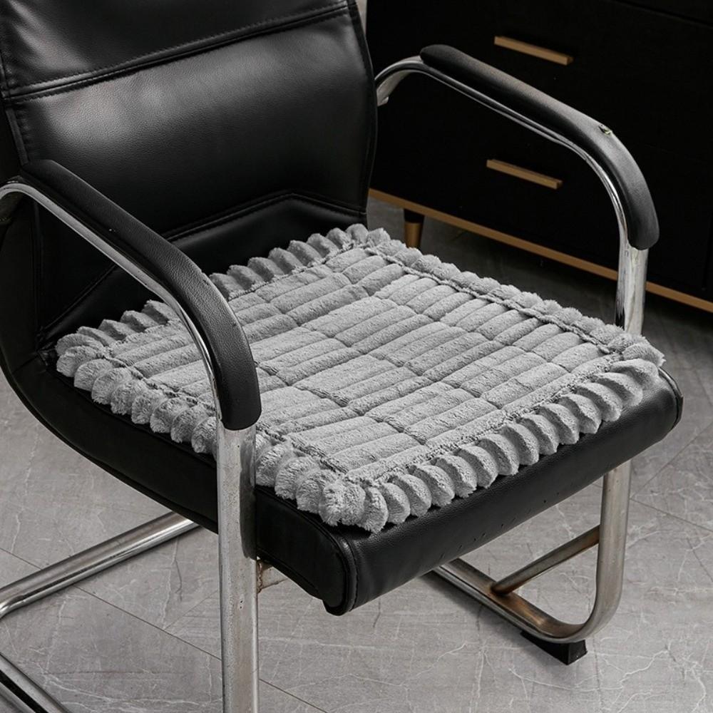 Non-Slip Non-Slip Chair Pad Soft Thick Stool Seat Mat Soft Plush Fleece Cushion For Dining Chair