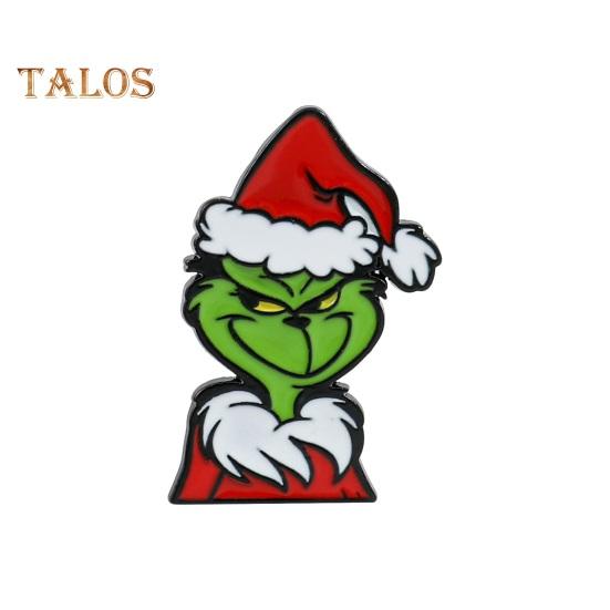 Рождественская брошь в форме мультяшной фигуры, противоскользящая, полированная, для новогодней вечеринки, пальто, воротник, сумка, шарф, шляпа, украшение, прищепка, одежда, ювелирные изделия