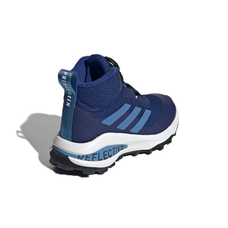 adidas Fortarun Freelock Всесезонные K Скользкие Устойчивые к истиранию Высокие Детские Беговые Кроссовки Индиго Детские FZ5473