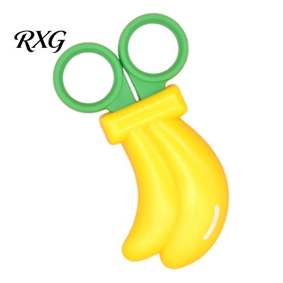 School Bag Friendly Scissors Children Safety Paper Cuttings Scissors, Fruit Veggie Refrigerator Carrot Shaped Magnet Decoration, Portable Mini