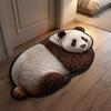 Non-Slip Home Decor Carpet 2D Cartoon Carpet Cute Panda-Shaped Area Rug  Bedrooms