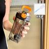 Portable Protein Shaker Bottle With Measurement Scale Heat Resistant BPA Plastic Cup Gym Fitness Men Women
