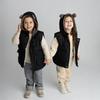 Toddler Hooded Vest with Bear Ears, Warm Padded Gilet for Boys and Girls, Autumn Spring Outfit, Age 1–6