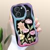 Cute Cartoon Pattern Cream Texture Casing Wavy Edge Soft Silicone Cover Phone Case for Vivo