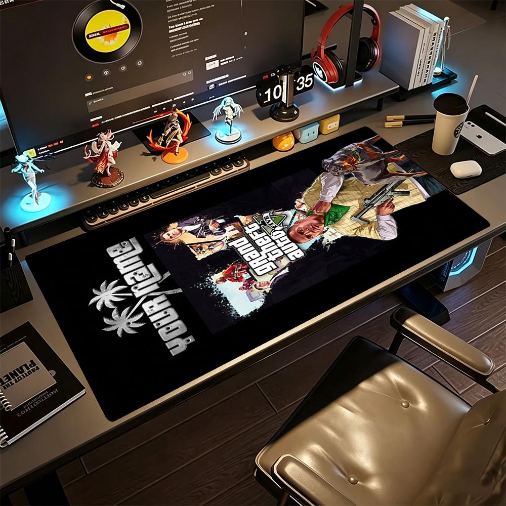 Gta Customize Your Name Mouse Pad Keyboard Mat Office Mouse Mats Non-Slip Rubber Bottom Perfect Gift for Gamers And Professionals