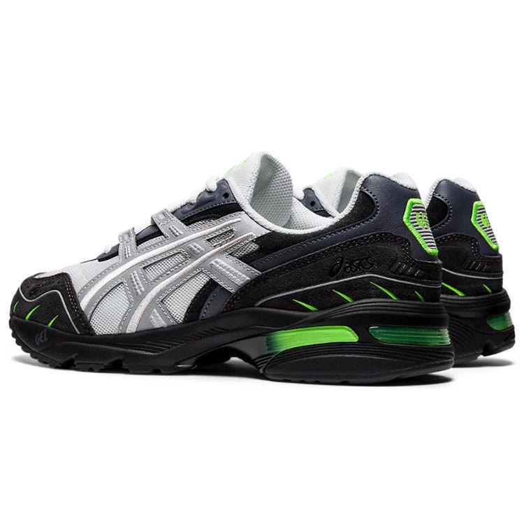 Asics GEL-1090 Черно-бело-серые Унисекс Ретро Кроссовки для повседневной жизни 1021A469-021