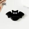Glitter Acrylic Barrettes Halloween Cartoon Hair Clips for Women Girls, Pumpkin/Ghost/Bat/Cat Spooky Kids Accessories, Cute Decorative Party