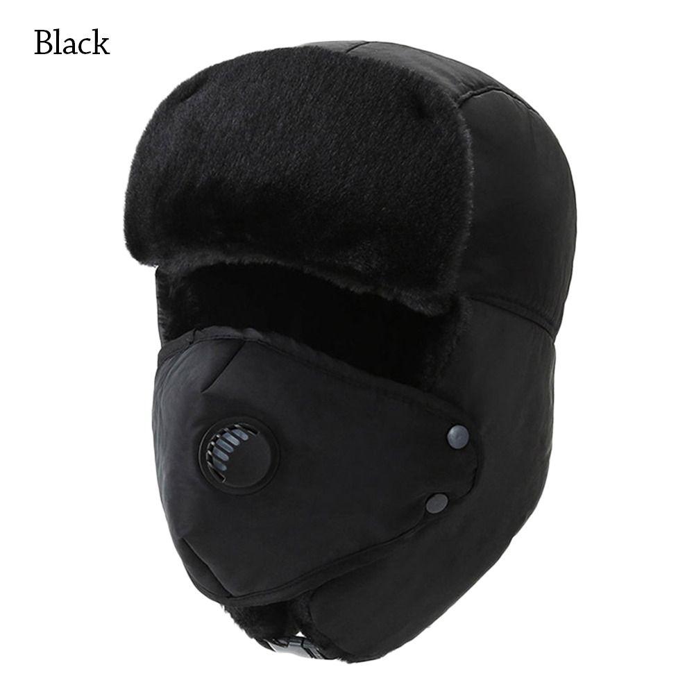 Warm Beanie Russian Caps Plush Earflap Pilot Caps Outdoors Winter Hat for Men Women