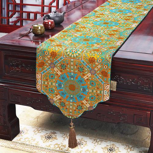 Настольный флаг в китайском стиле, облако, парча, атласный настольный флаг, классический чайный столик, скатерть в полоску, чайный столик, чайный коврик, флаг-кровать