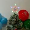 Merry Christmas LED Glowing Star Night Light Christmas Tree Top Ornaments Five-pointed Star Lamp