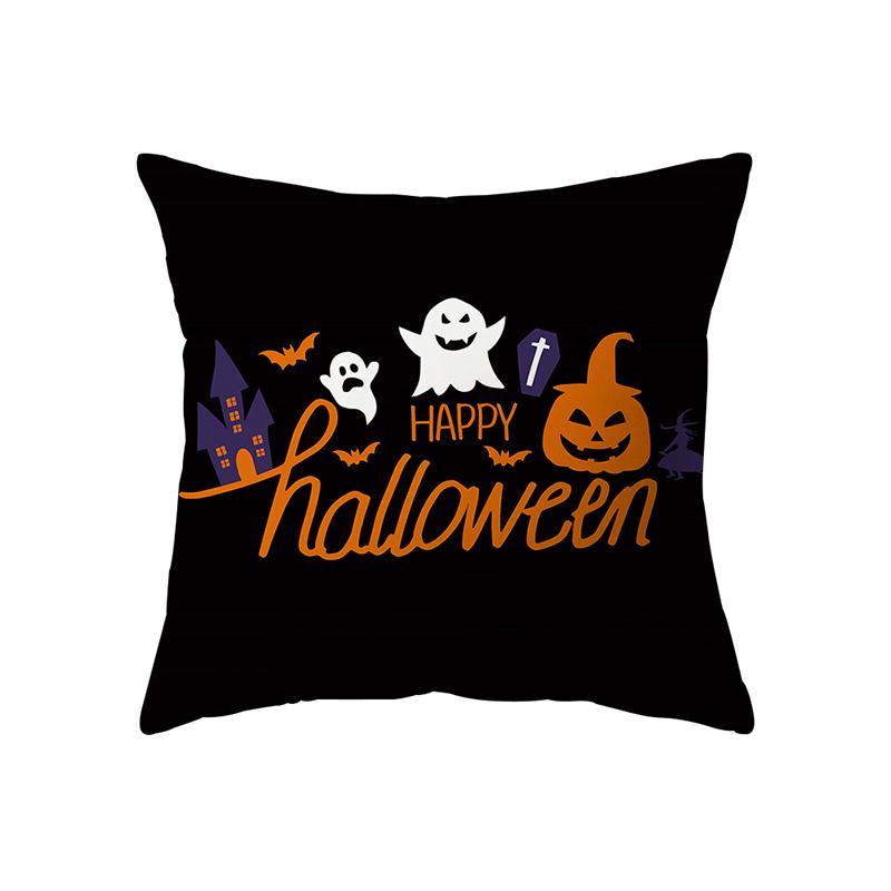 Pumpkin Halloween Theme Pillow Cover Sofa Cushion Cover Holiday Gift Party Decoration Home Decor