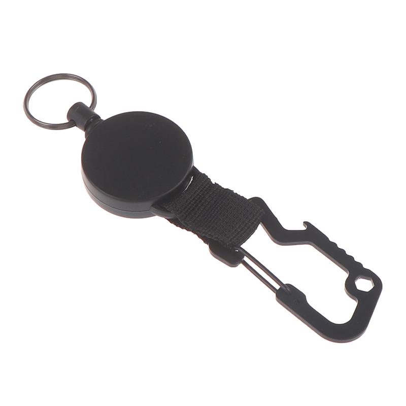 Выдвижной брелок для тяжелых условий эксплуатации, катушка с держателем бейджа с зажимом для карабина Multitool