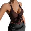 European & American Style Halter Vest: 2025 Autumn/Winter Backless Short Top for Women